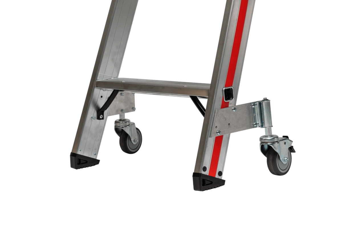 Stufenstehleiter 8224 mit Rollen, beidseitig begehbar - Topleiter