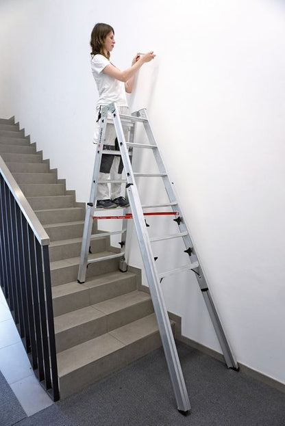 euroline 30578 PREMIUM line Alu - Stufentreppenstehleiter - Topleiter