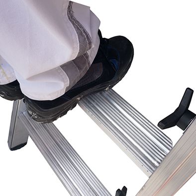 euroline 30578 PREMIUM line Alu - Stufentreppenstehleiter - Topleiter