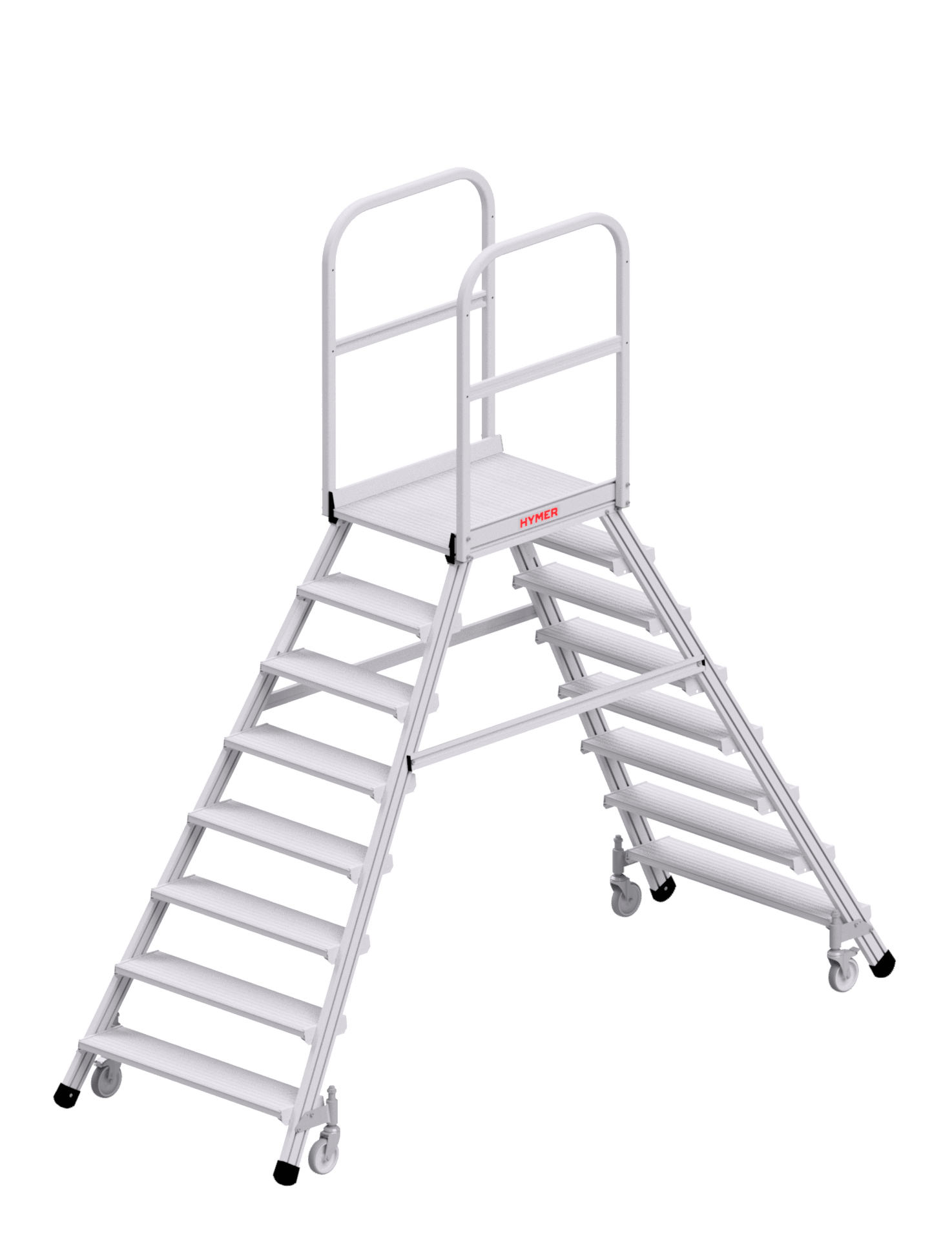 Hymer Podesttreppe 6189 fahrbar, beidseitig begehbar - Topleiter