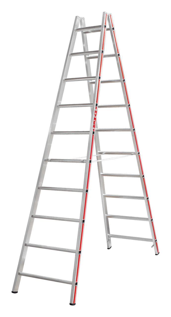 Hymer Sprossenstehleiter 4023, beidseitig begehbar - Topleiter