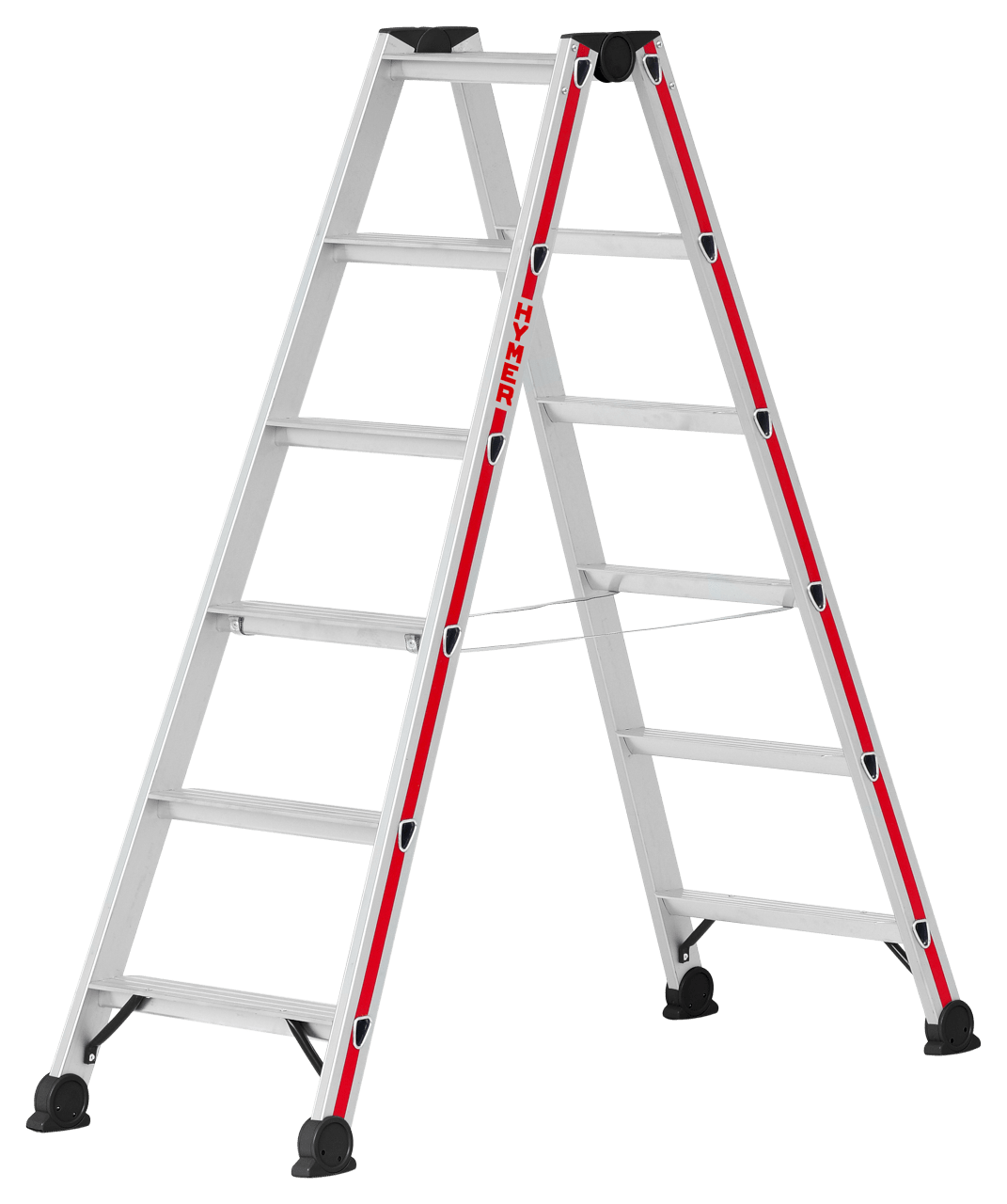 Hymer Stufenstehleiter 4124, beidseitig begehbar - Topleiter