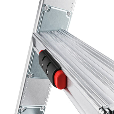S110 Pro Sprossen - Schiebeleiter mit 3 Dreh - Stufen 2 x 12 Sprossen - Topleiter