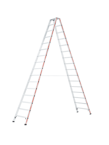 Stufenstehleiter 8024, beidseitig begehbar - Topleiter