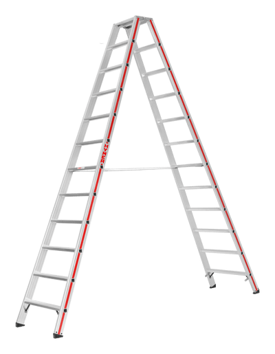 Stufenstehleiter 8024, beidseitig begehbar - Topleiter