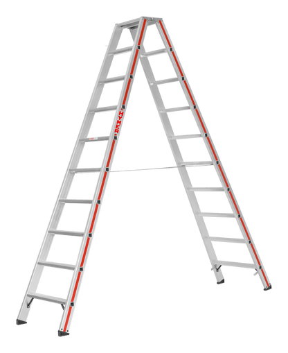 Stufenstehleiter 8024, beidseitig begehbar - Topleiter