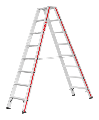 Stufenstehleiter 8024, beidseitig begehbar - Topleiter